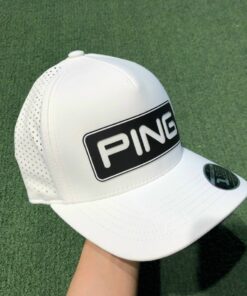 Golf Chính Hãng - Siêu thị Quần áo Golf và Phụ kiện Golf 232 Mũ golf Ping DIRECT TOUR CLASSIC CAP35559-198 màu trắng