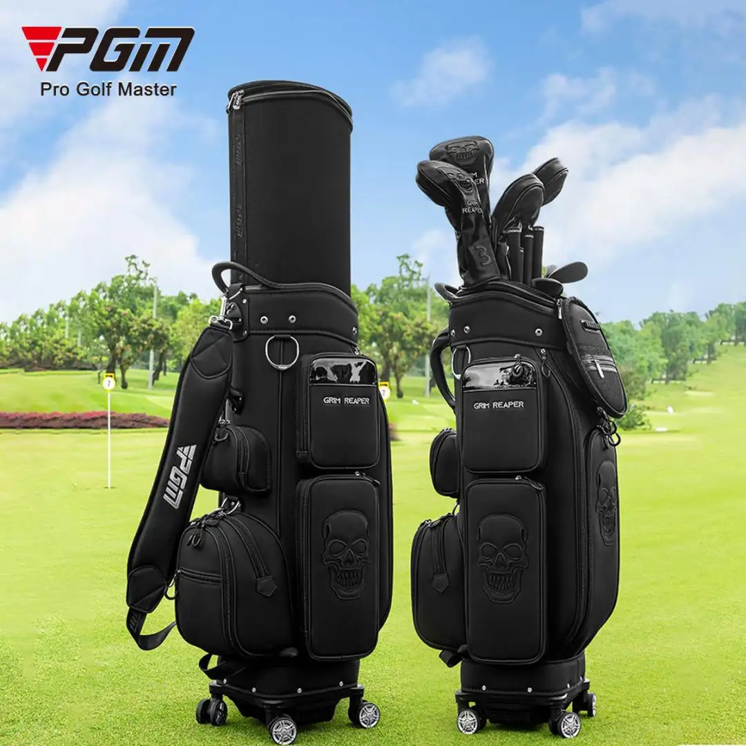 Golf Chính Hãng - Siêu thị Quần áo Golf và Phụ kiện Golf 21 Túi đựng gậy golf du lịch chuyên nghiệp Túi gậy golf PGM QB194 có nắp che thu gọnchống thấm nước, chất liệu microfiber, kèm bánh xe